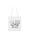 "Krypto Helios Tote Bag — limited edition cotton tote by LKG Fashion. Inspired by the Total Eclipse 2026. Edition of 23, no re-runs. 38 × 42 cm."