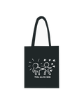 "Kryptos Helios Tote Bag Black — limited edition black cotton tote by LKG Fashion. Inspired by the Total Eclipse 2026. Edition of 23, no re-runs. 38 × 42 cm."